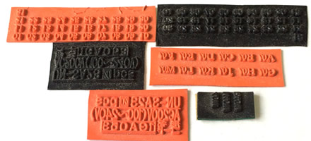 特殊工業用ゴム印